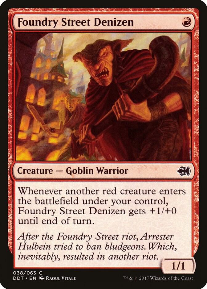 Foundry Street Denizen 38 card from Duel Decks: Merfolk vs. Goblins