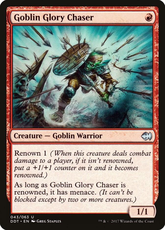 Goblin Glory Chaser 43 card from Duel Decks: Merfolk vs. Goblins