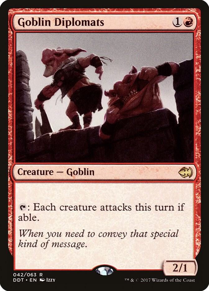 Goblin Diplomats 42 card from Duel Decks: Merfolk vs. Goblins