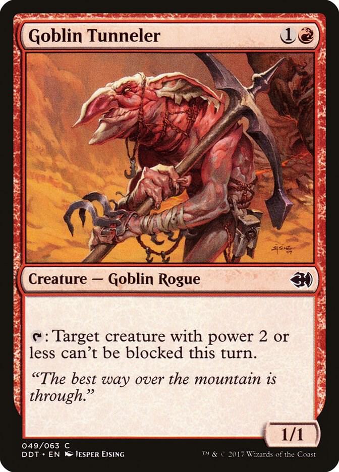 Goblin Tunneler 49 card from Duel Decks: Merfolk vs. Goblins