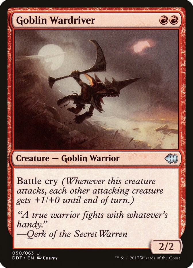 Goblin Wardriver 50 card from Duel Decks: Merfolk vs. Goblins