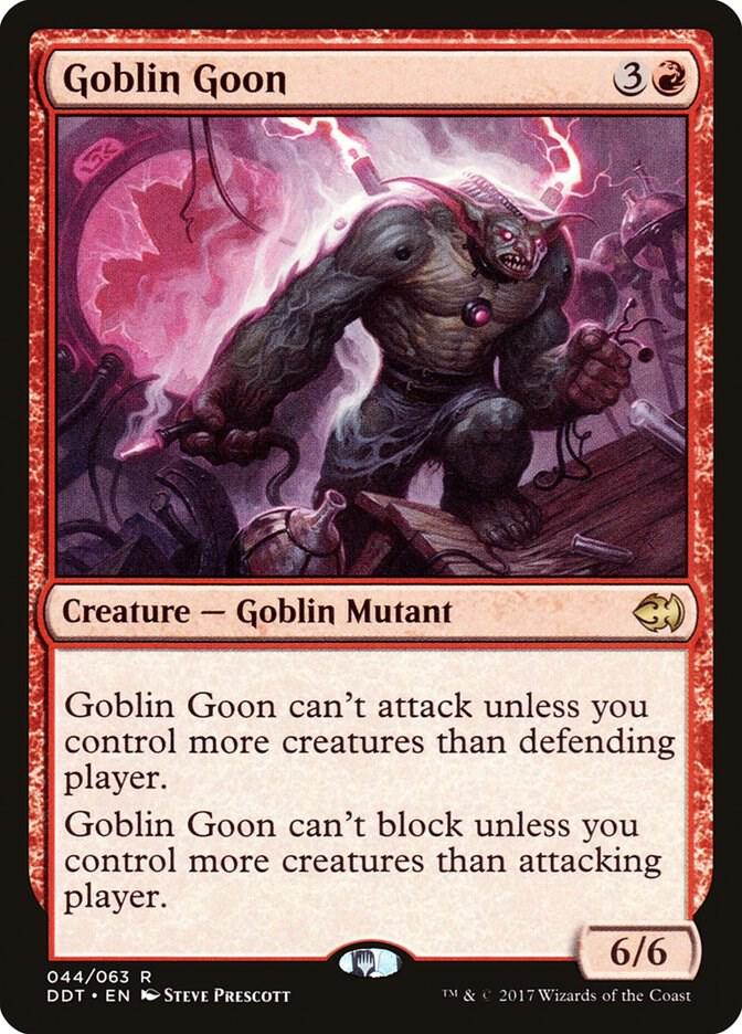 Goblin Goon 44 card from Duel Decks: Merfolk vs. Goblins