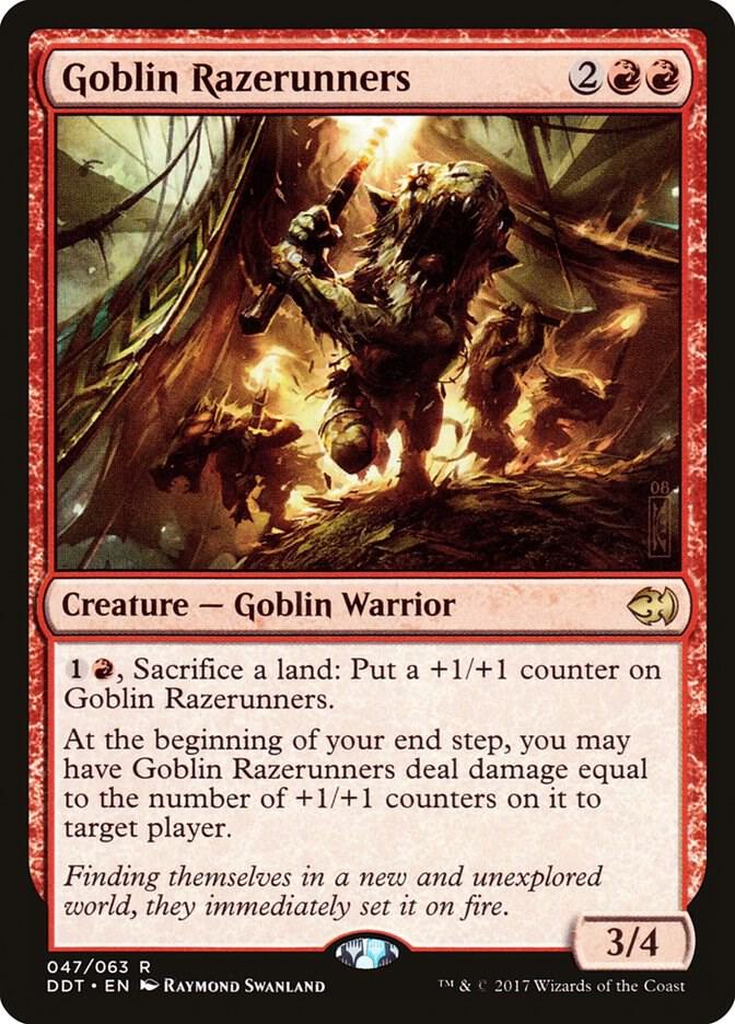 Goblin Razerunners 47 card from Duel Decks: Merfolk vs. Goblins