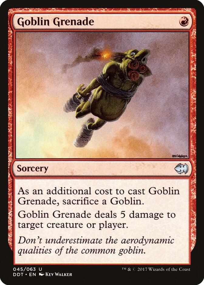 Goblin Grenade 45 card from Duel Decks: Merfolk vs. Goblins