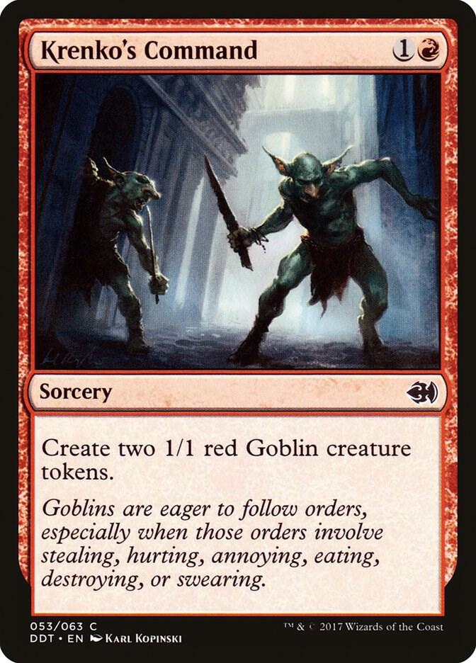 Krenko's Command 53 card from Duel Decks: Merfolk vs. Goblins