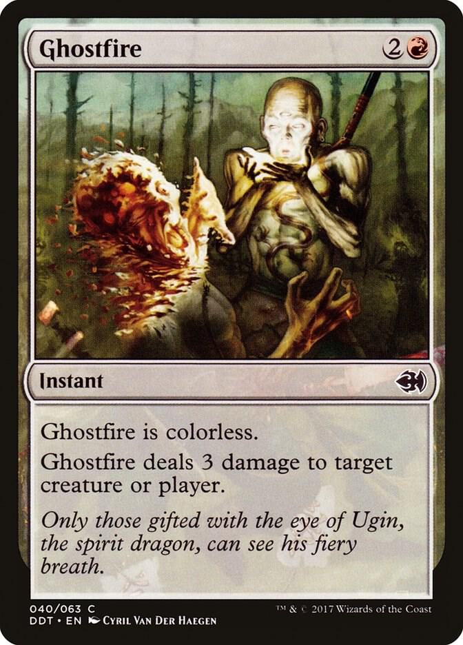 Ghostfire 40 card from Duel Decks: Merfolk vs. Goblins