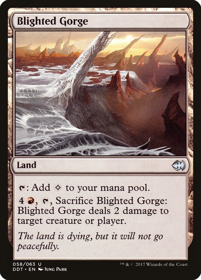 Blighted Gorge 58 card from Duel Decks: Merfolk vs. Goblins
