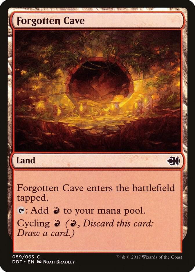 Forgotten Cave 59 card from Duel Decks: Merfolk vs. Goblins