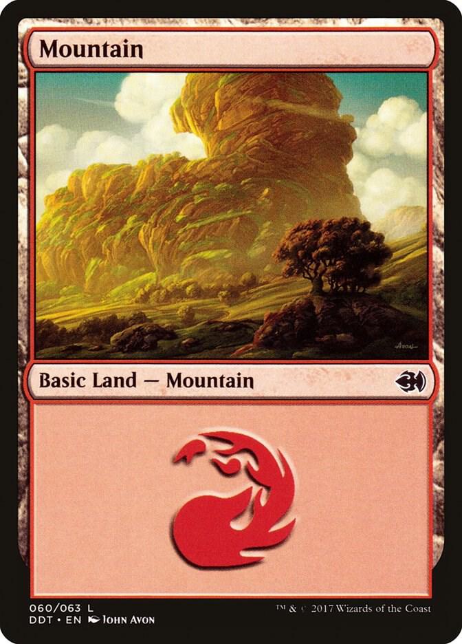 Mountain 60 card from Duel Decks: Merfolk vs. Goblins