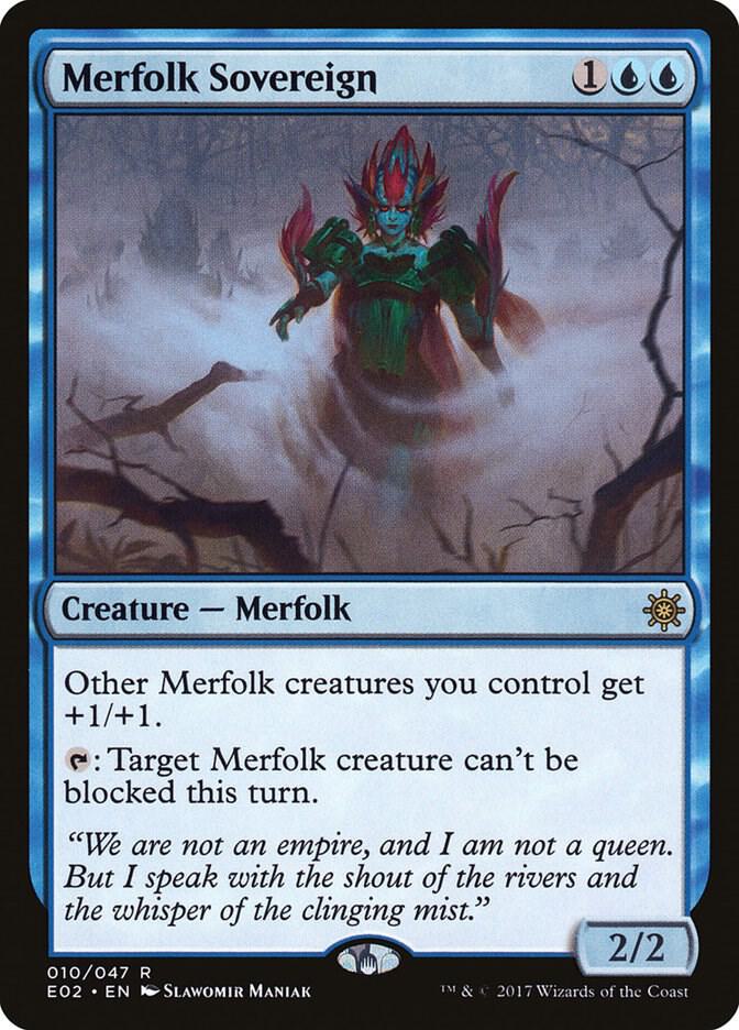 Merfolk Sovereign 10 card from Explorers of Ixalan