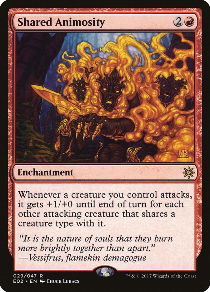 Shared Animosity 29 card from Explorers of Ixalan