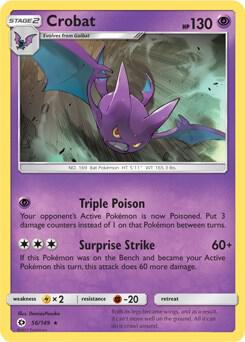 Crobat - 56/149 (Prerelease Kit Exclusive) 056/149 card from Deck Exclusives