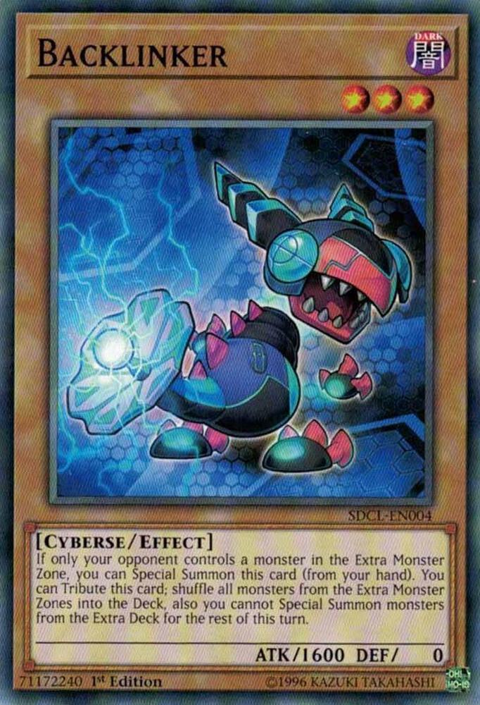 Backlinker SDCL-EN004 card from Structure Deck: Cyberse Link