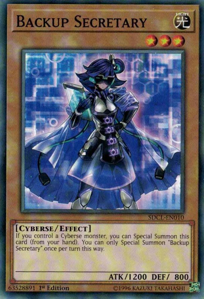Backup Secretary SDCL-EN010 card from Structure Deck: Cyberse Link