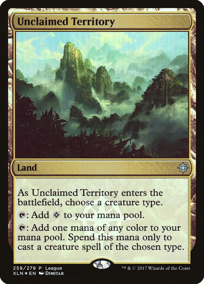 Unclaimed Territory 258 card from League Promos