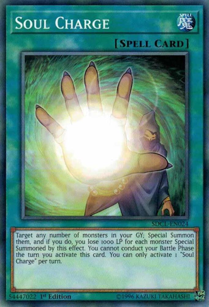 Soul Charge SDCL-EN024 card from Structure Deck: Cyberse Link