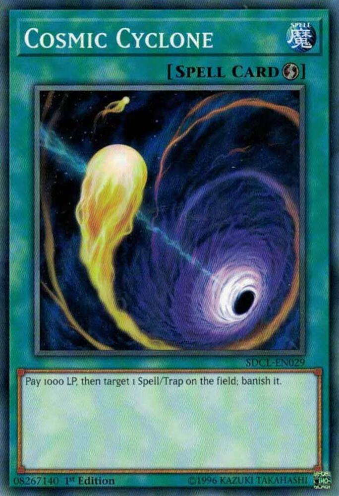 Cosmic Cyclone SDCL-EN029 card from Structure Deck: Cyberse Link