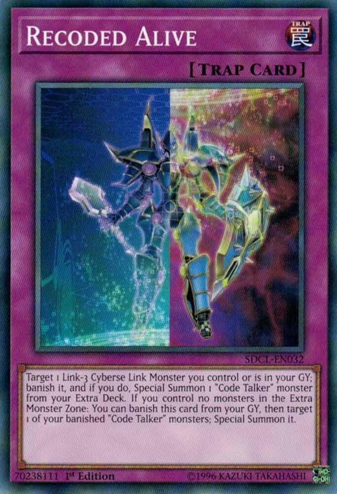 Recoded Alive SDCL-EN032 card from Structure Deck: Cyberse Link