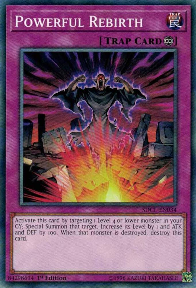 Powerful Rebirth SDCL-EN034 card from Structure Deck: Cyberse Link
