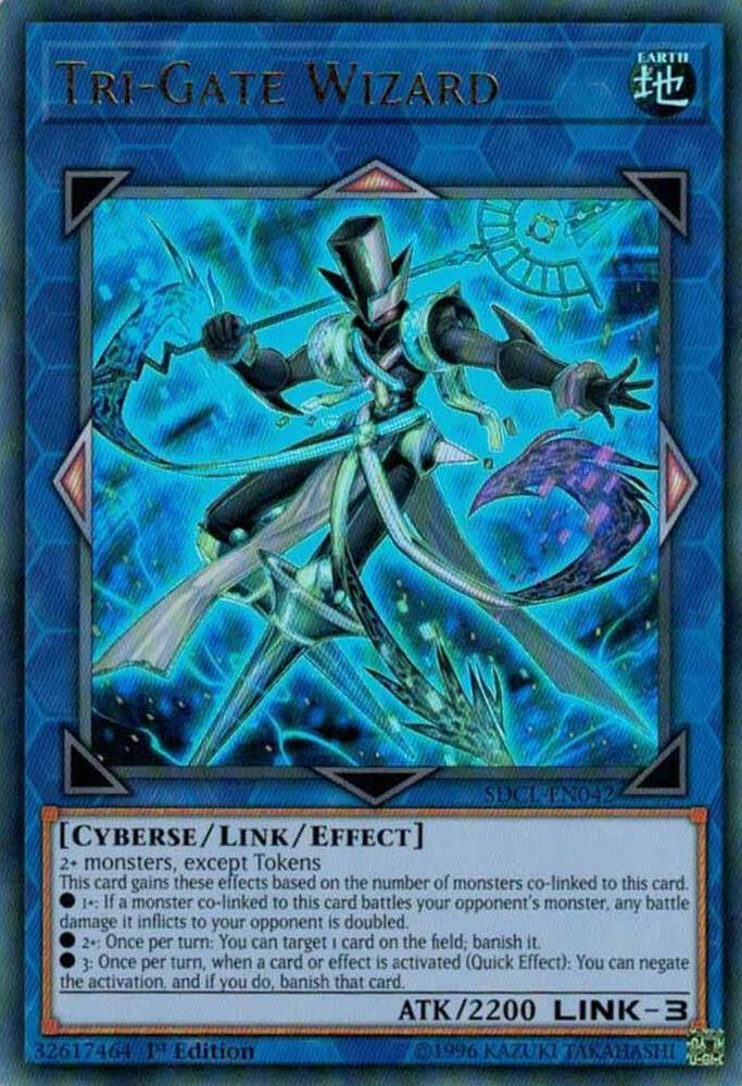 Tri-Gate Wizard SDCL-EN042 card from Structure Deck: Cyberse Link
