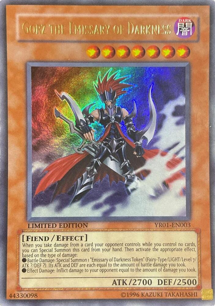 Gorz the Emissary of Darkness YR01-EN003 card from Yu-Gi-Oh! R Manga Promo
