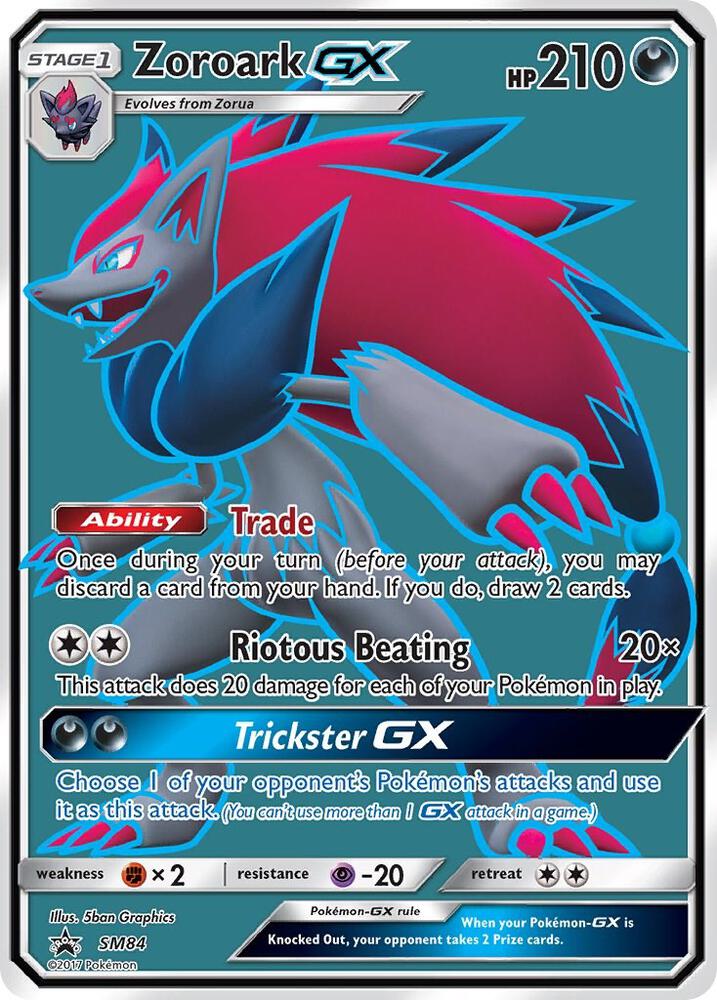 Zoroark GX SM84 card from SM Promos