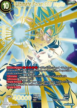 Ultimate Force SSB Vegito BT2-123 card from Union Force
