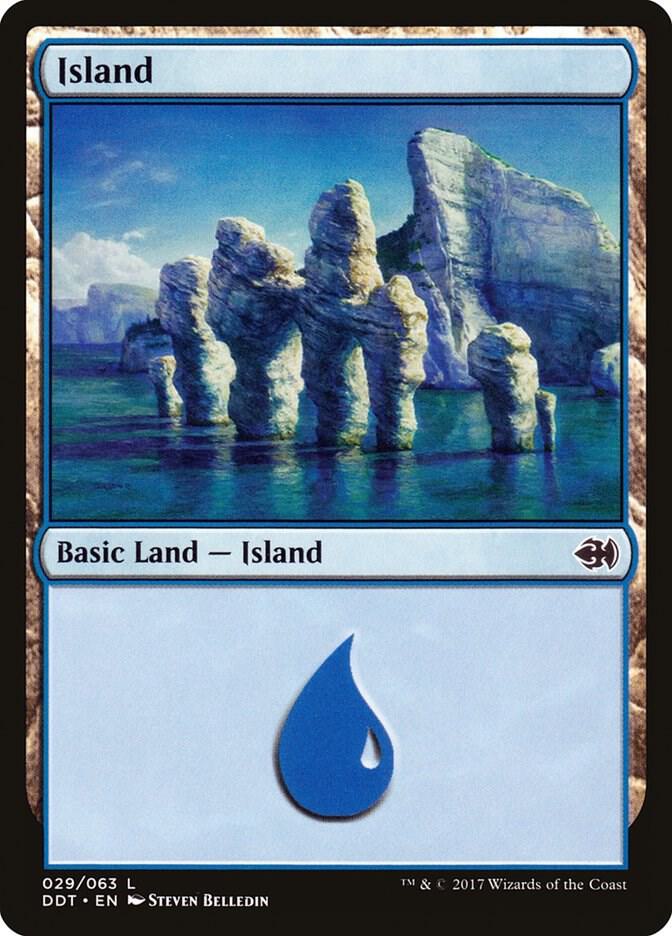 Island 29 card from Duel Decks: Merfolk vs. Goblins