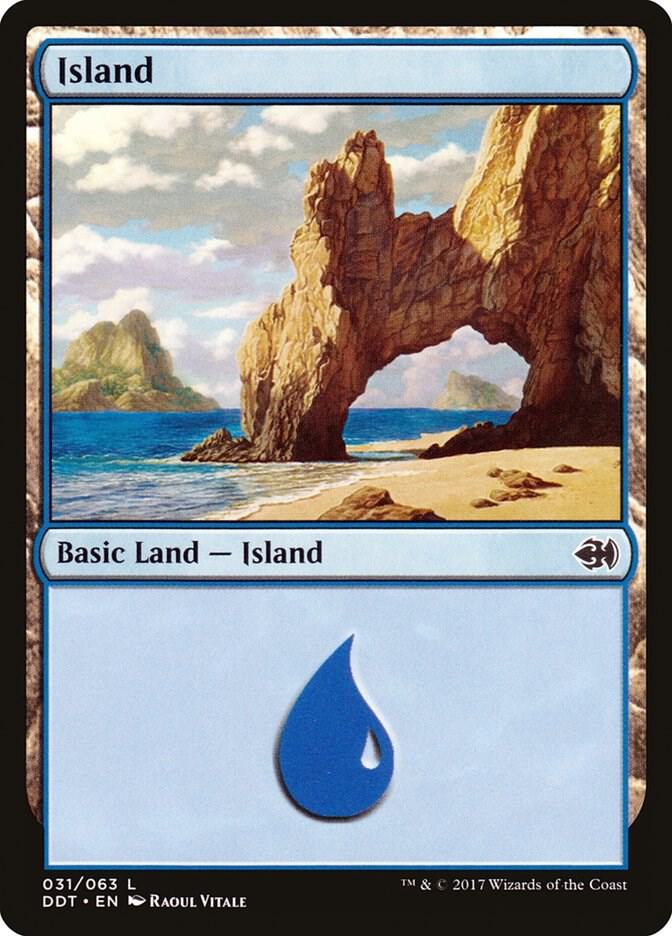 Island 31 card from Duel Decks: Merfolk vs. Goblins