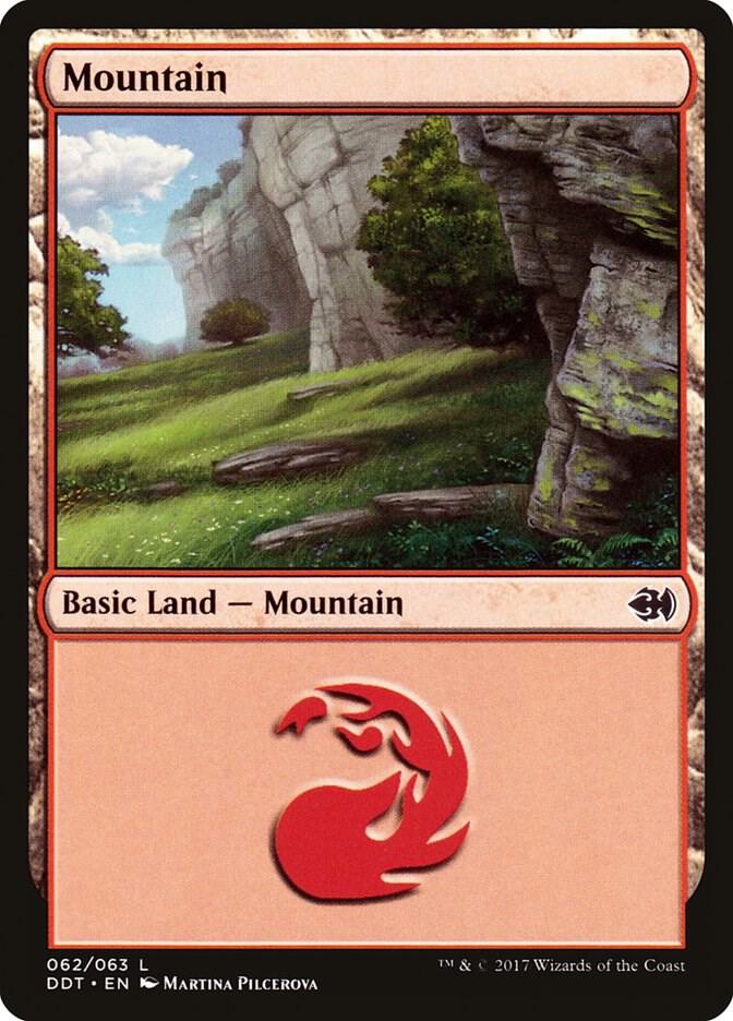 Mountain 62 card from Duel Decks: Merfolk vs. Goblins