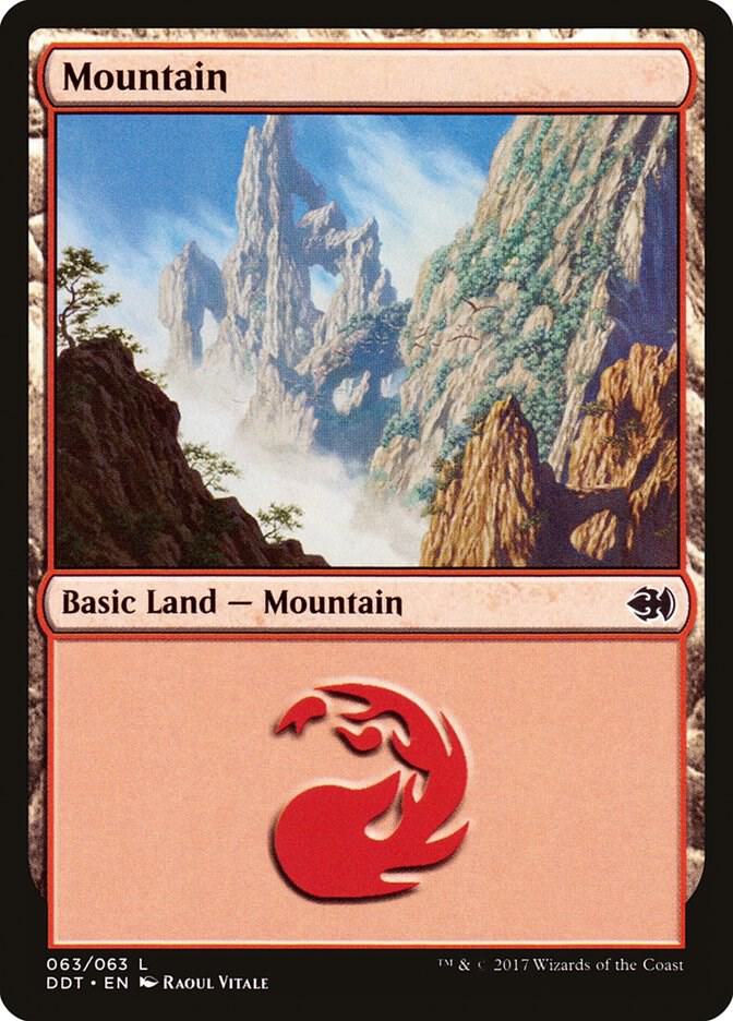 Mountain 63 card from Duel Decks: Merfolk vs. Goblins