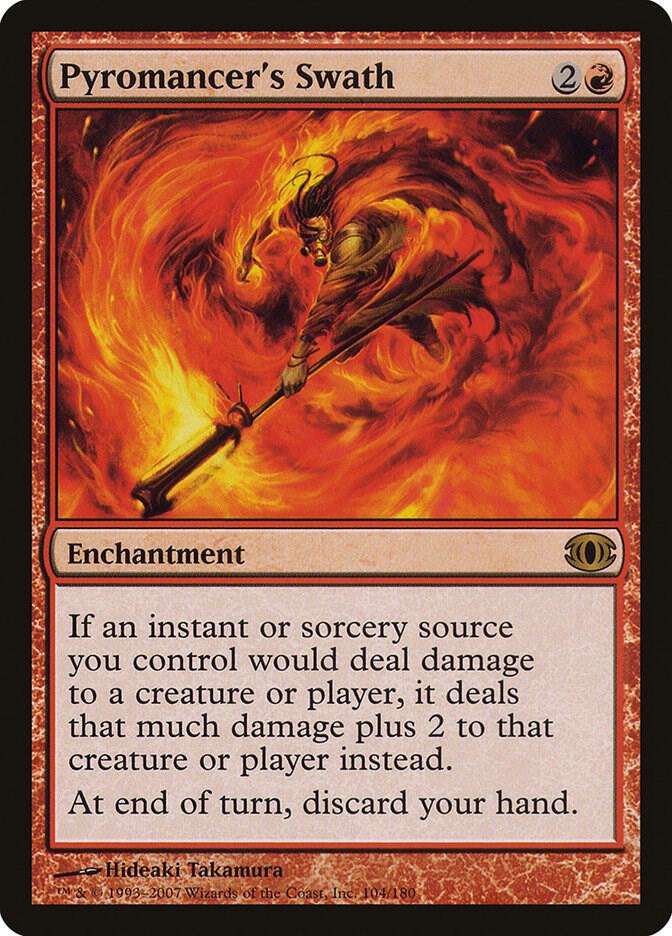 Pyromancer's Swath 104 card from Future Sight