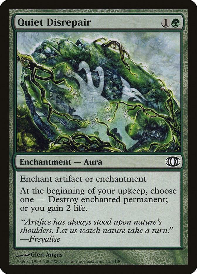 Quiet Disrepair 134 card from Future Sight