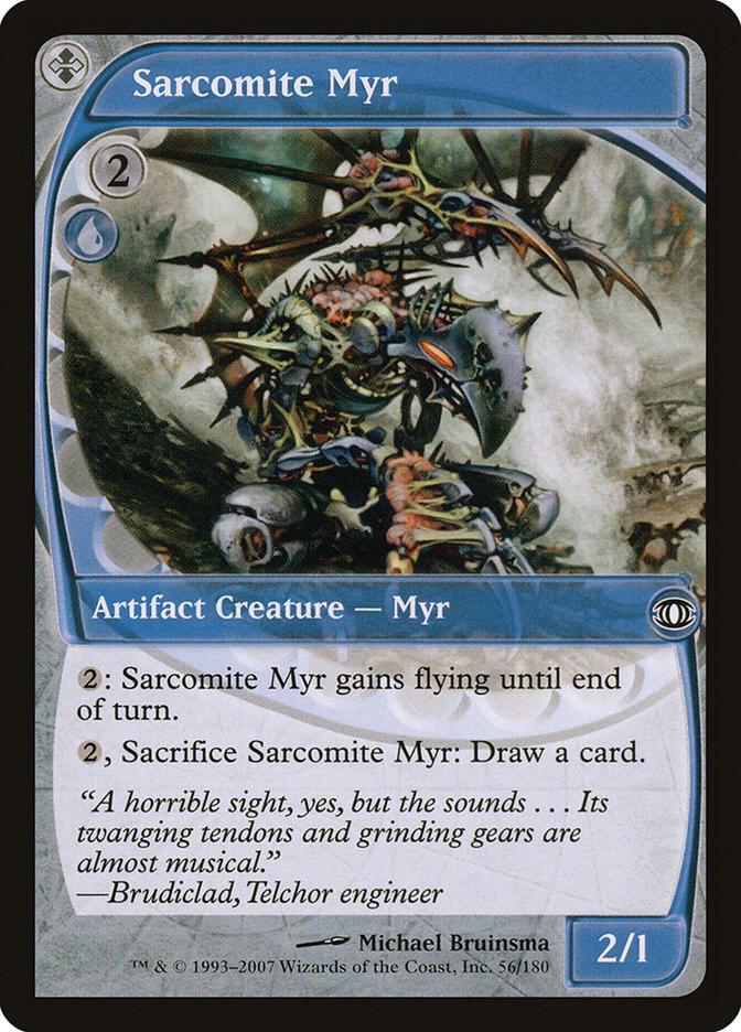 Sarcomite Myr 56 card from Future Sight