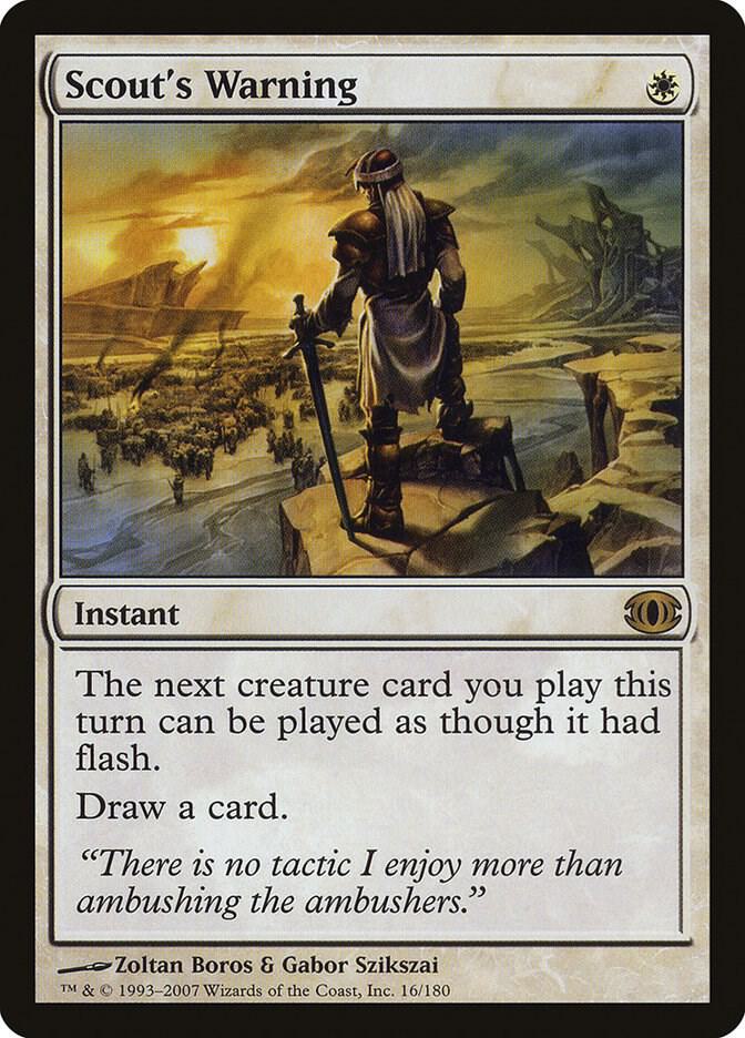 Scout's Warning 16 card from Future Sight