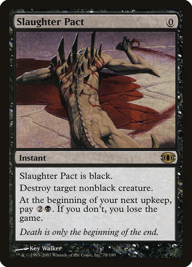 Slaughter Pact 78 card from Future Sight