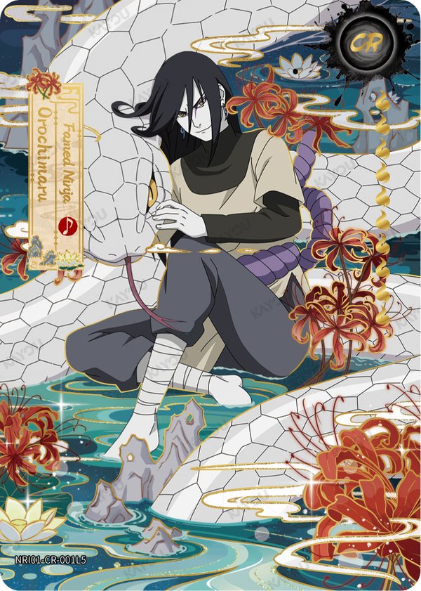 Orochimaru NRI01-CR-001L5 card from Earth Scroll Series 1