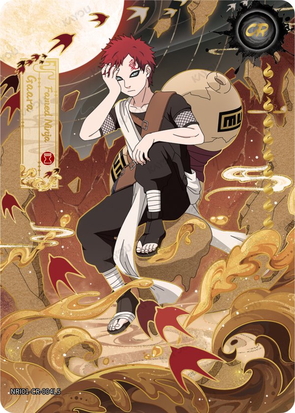 Gaara NRI01-CR-004L5 card from Earth Scroll Series 1