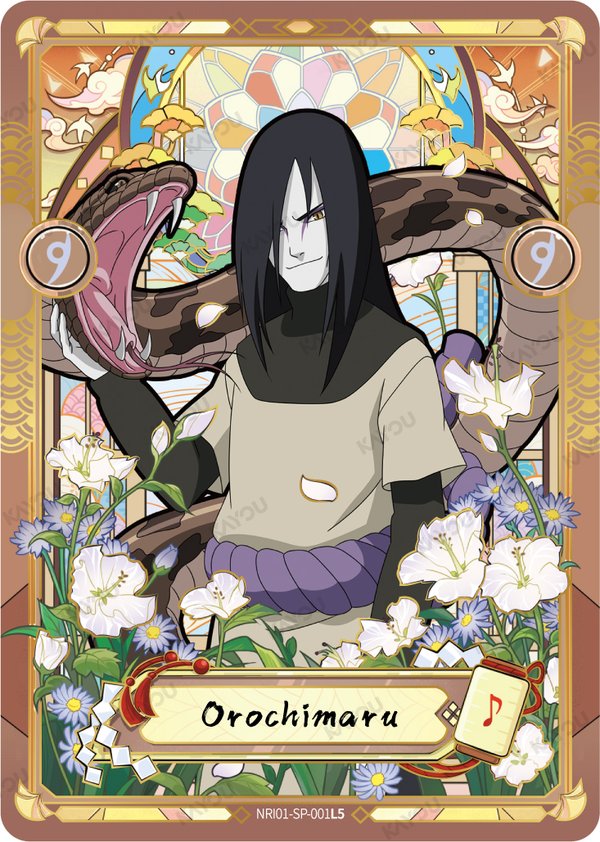 Orochimaru NRI01-SP-001L5 card from Earth Scroll Series 1