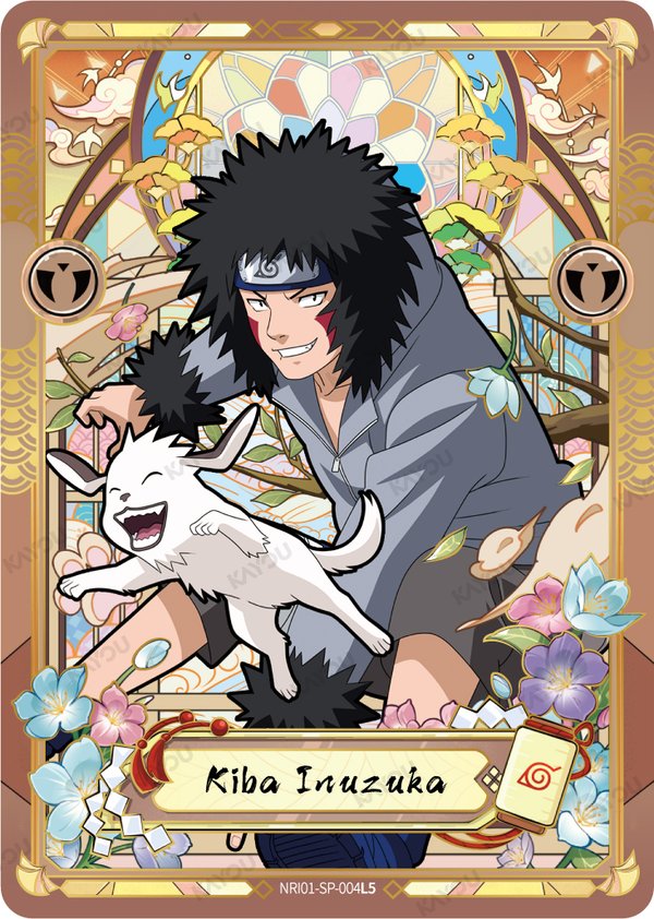 Kiba Inuzuka NRI01-SP-004L5 card from Earth Scroll Series 1