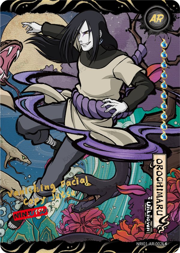 Orochimaru NRI01-AR-002L4 card from Earth Scroll Series 1