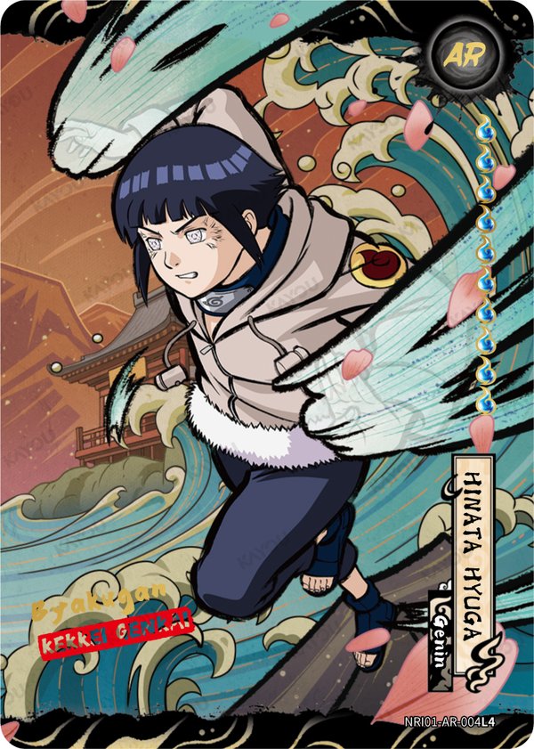 Hinata Hyuga NRI01-AR-004L4 card from Earth Scroll Series 1