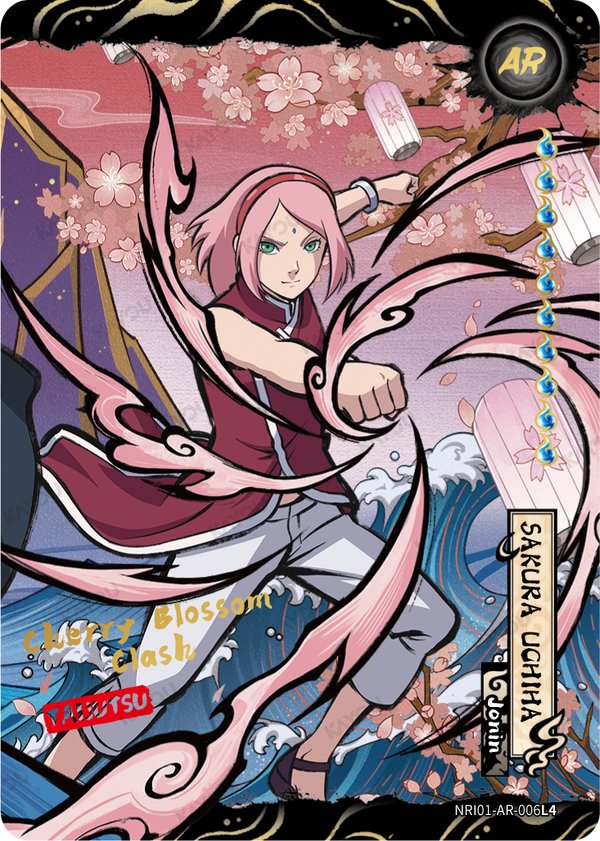 Sakura Uchiha NRI01-AR-006L4 card from Earth Scroll Series 1