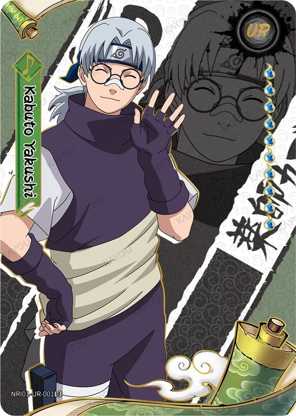 Kabuto Yakushi NRI01-UR-001L3 card from Earth Scroll Series 1