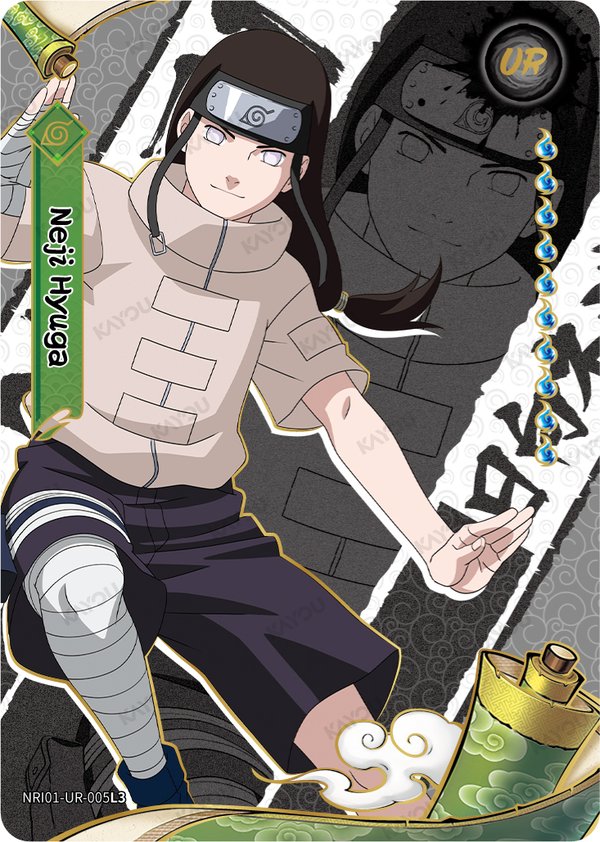 Neji Hyuga NRI01-UR-005L3 card from Earth Scroll Series 1