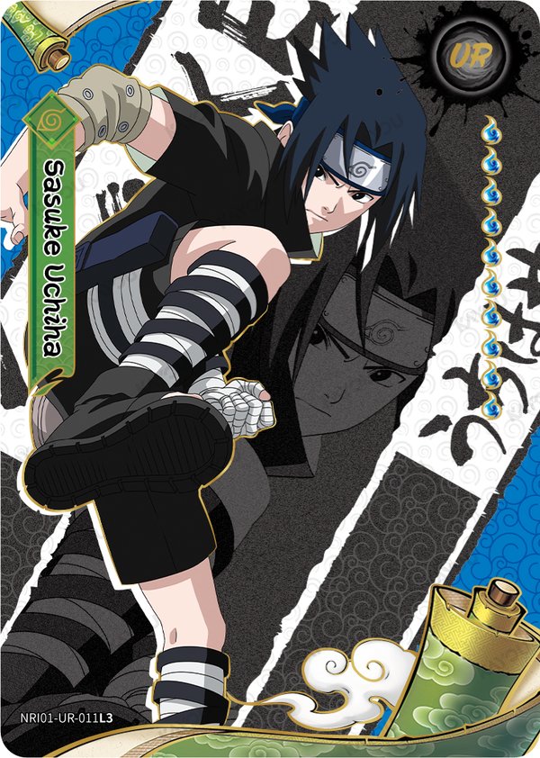 Sasuke Uchiha NRI01-UR-011L3 card from Earth Scroll Series 1