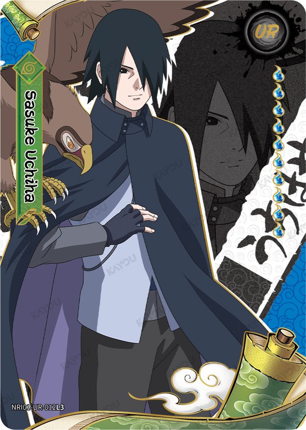 Sasuke Uchiha NRI01-UR-012L3 card from Earth Scroll Series 1