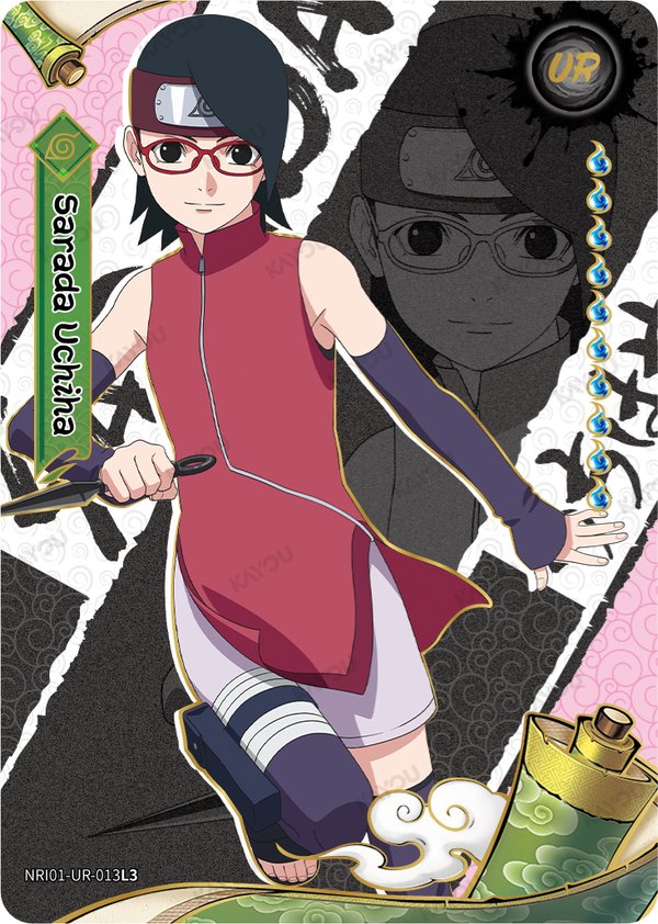 Sarada Uchiha NRI01-UR-013L3 card from Earth Scroll Series 1