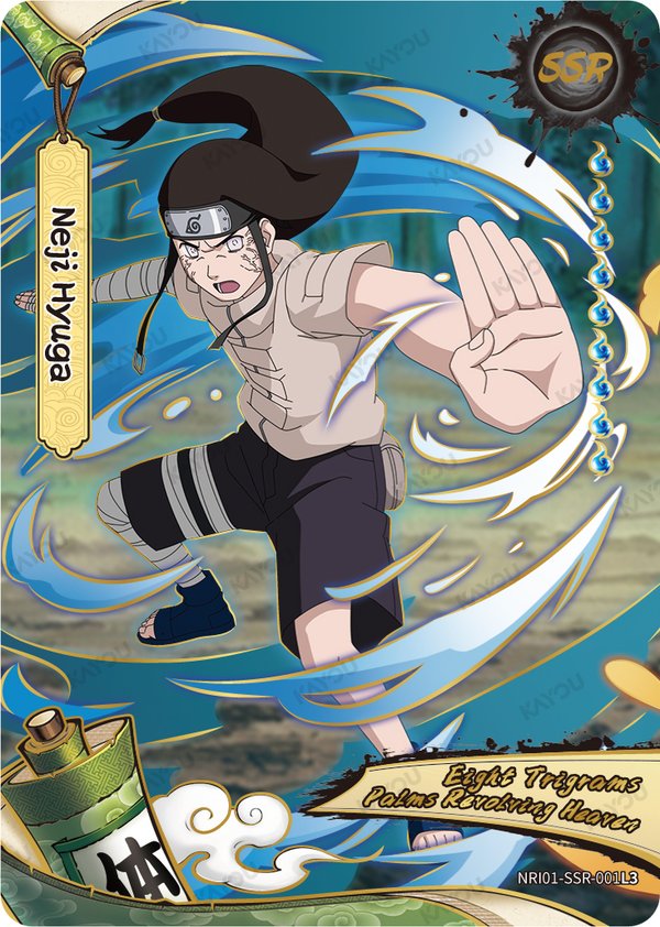 Neji Hyuga NRI01-SSR-001L3 card from Earth Scroll Series 1