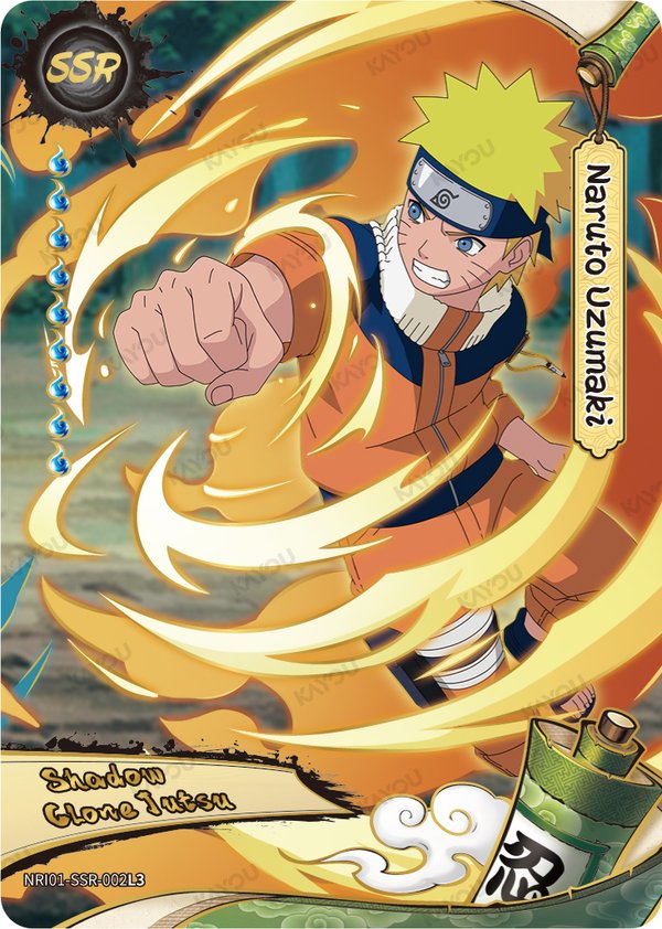 Naruto Uzumaki NRI01-SSR-002L3 card from Earth Scroll Series 1